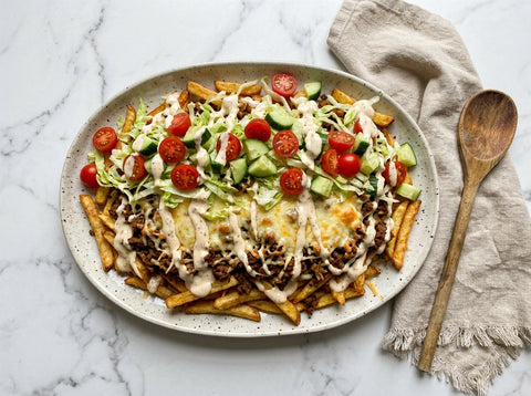 Kapsalon Deluxe met Shoarma en Verse Groenten