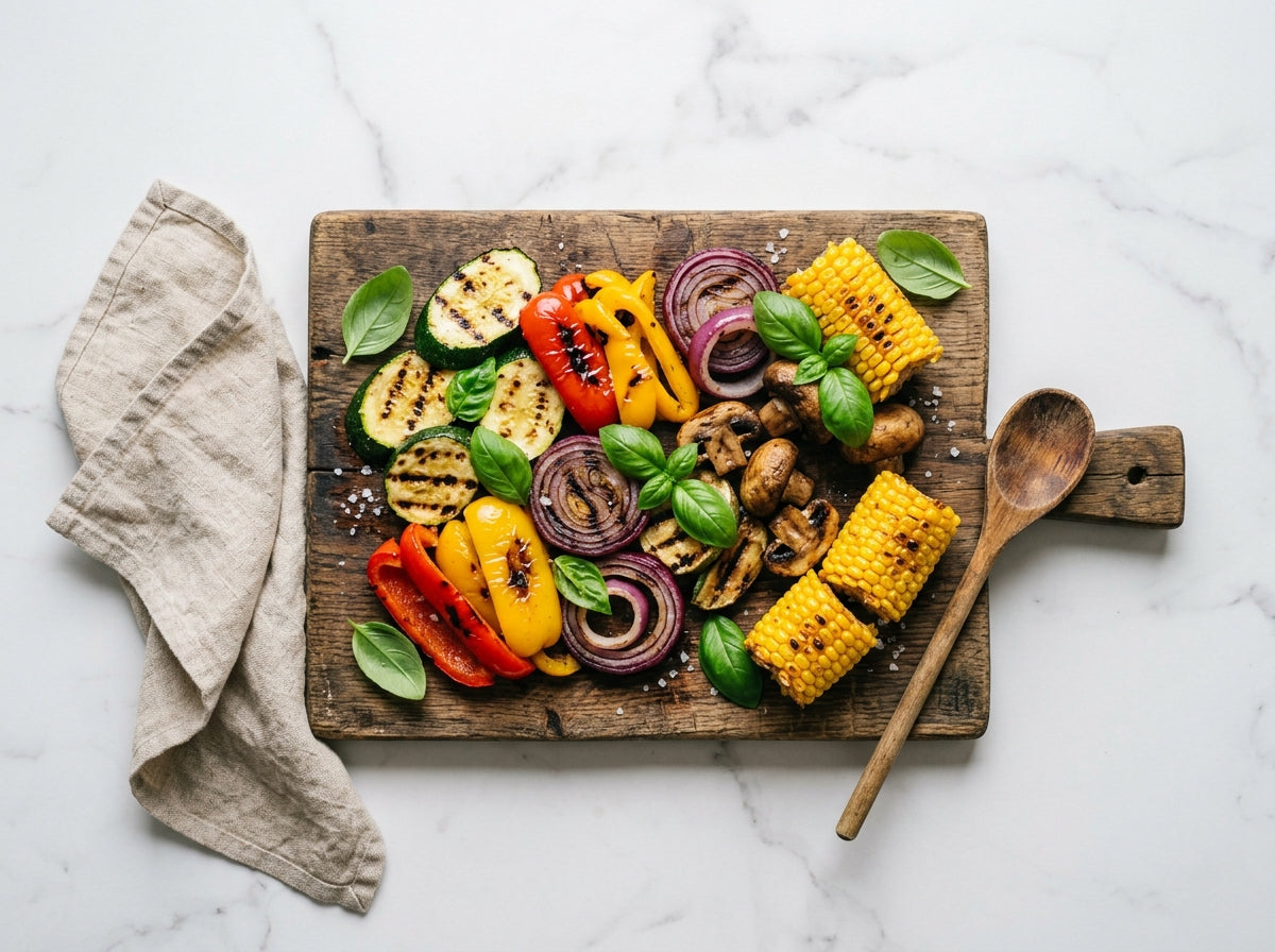 BBQ-Groenten met TSC-Rub — Krokant en Gekruid - recept van The Spice Club