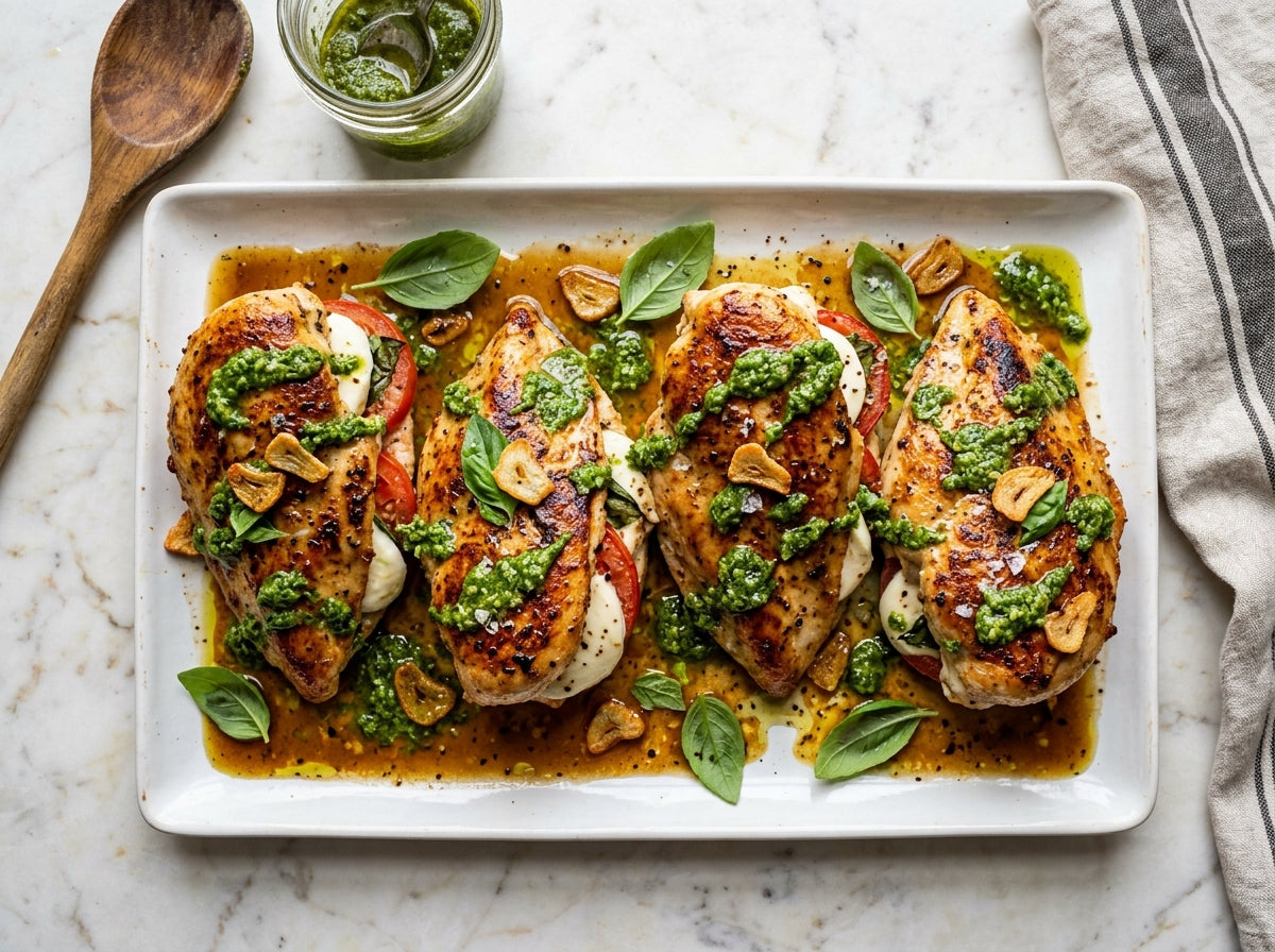 Gevulde Kip Caprese met Mozzarella & Tomaat