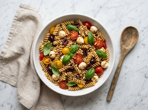 Koude Pasta-Salade voor BBQ — Italiaans en Verfrissend