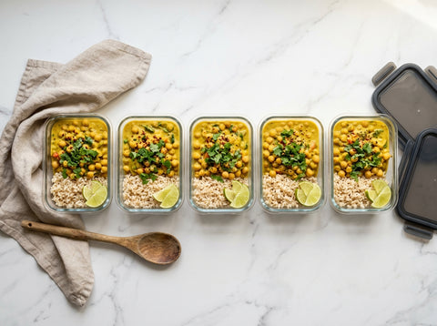 Mealprep Curry voor de Hele Week — 5 Porties in 45 Minuten