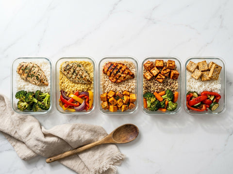 Mealprep Zoutarm Avondeten — 5 Dagen Vooruit Klaarmaken