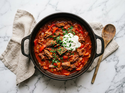 Slowcooker Goulash Zonder Pakje — Hongaars en Mals