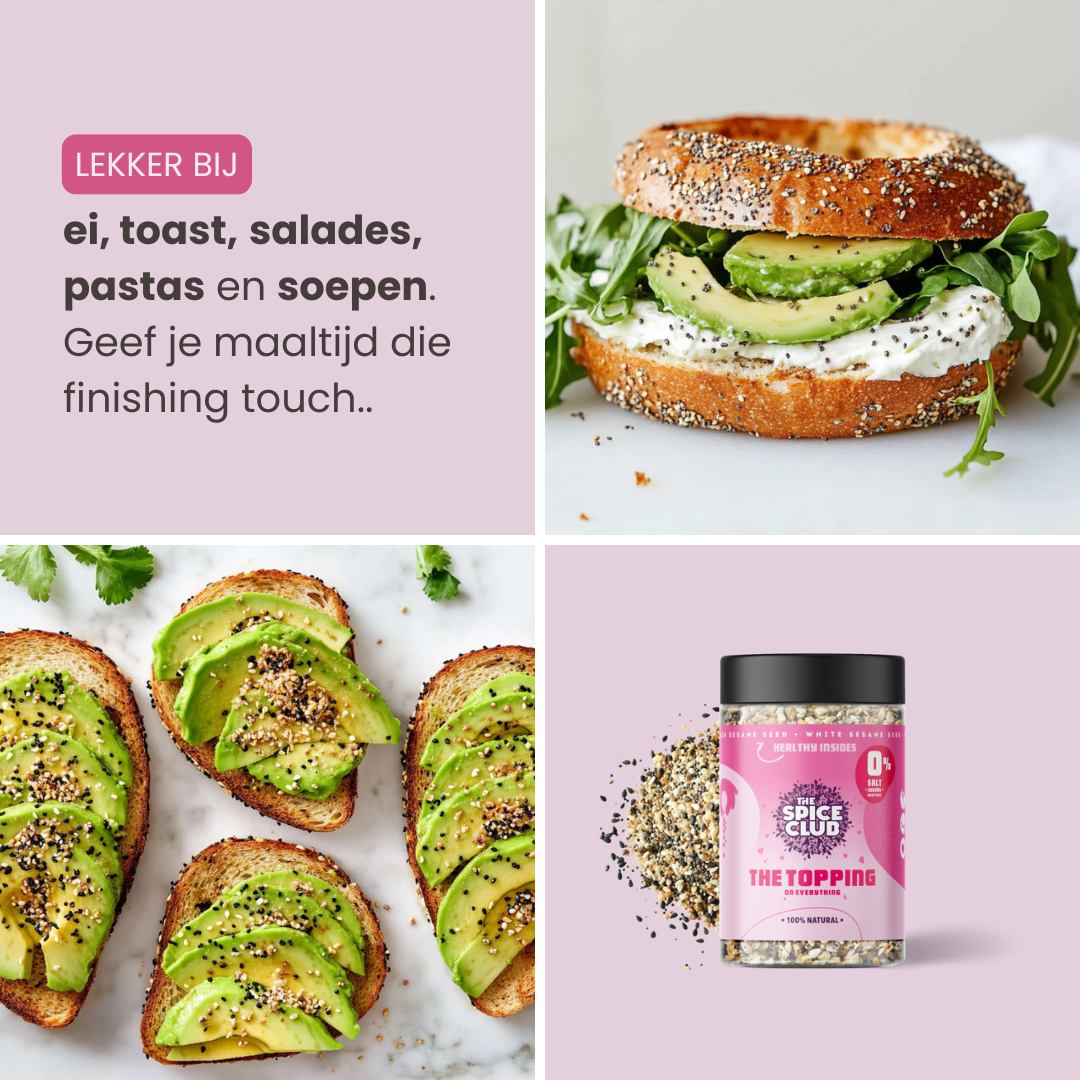 Knusprig alles Bagel -Topping