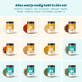Kruiden & Specerijen Essentials · 12-Pack