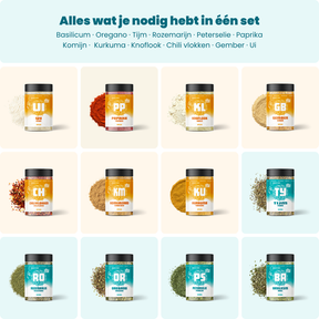 Kruiden & Specerijen Essentials · 12-Pack