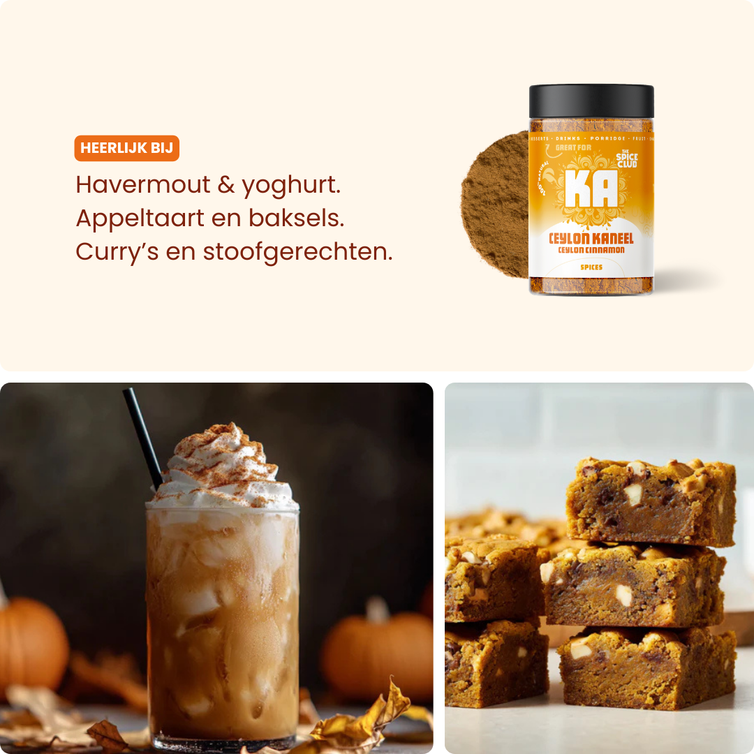 Ceylon Kaneel - premium kaneelpoeder - ingrediënten | The Spice Club