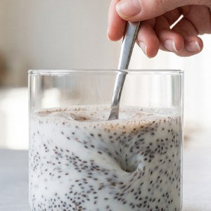 Chiapudding roeren